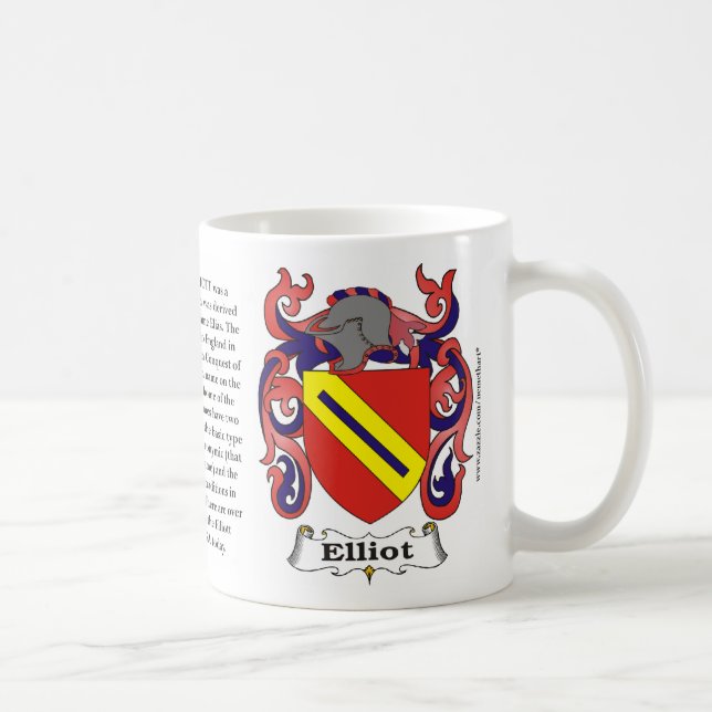 Café Caneca da brasão da família de Elliott (Direita)