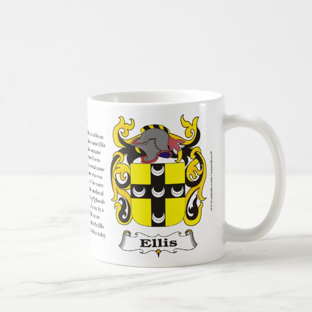 Café Caneca da brasão da família de Ellis (Direita)