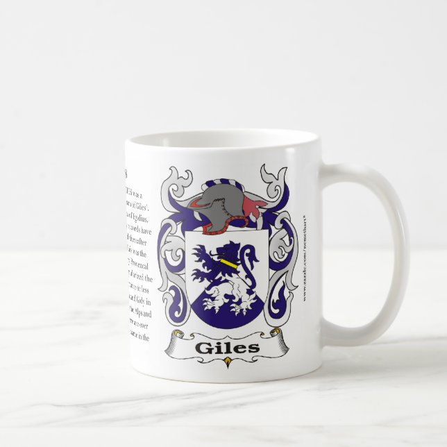 Café Caneca da brasão da família de Giles (Direita)