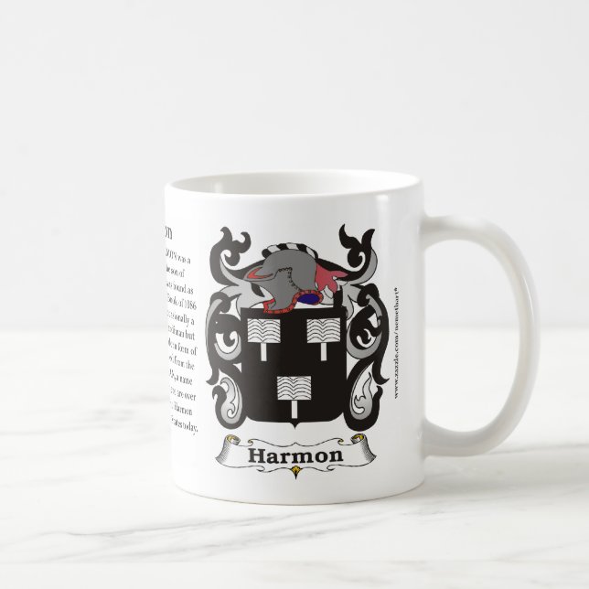 Café Caneca da brasão da família de Harmon (Direita)
