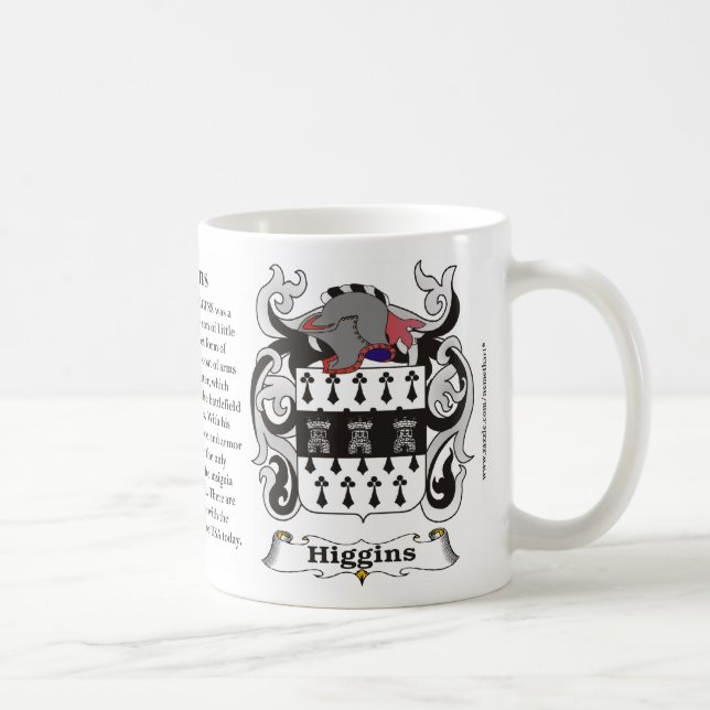 Café Caneca da brasão da família de Higgins (Direita)