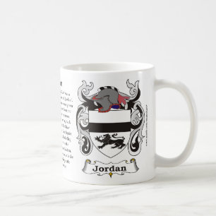 Café Caneca da brasão da família de Jordão