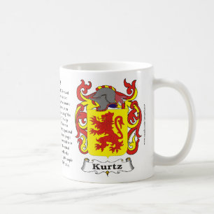 Café Caneca da brasão da família de Kurtz