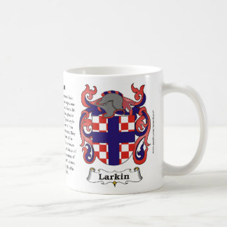 Café Caneca da brasão da família de Larkin