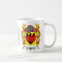 Caneca da brasão da família de Logan
