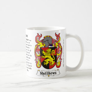 Café Caneca da brasão da família de Matthews
