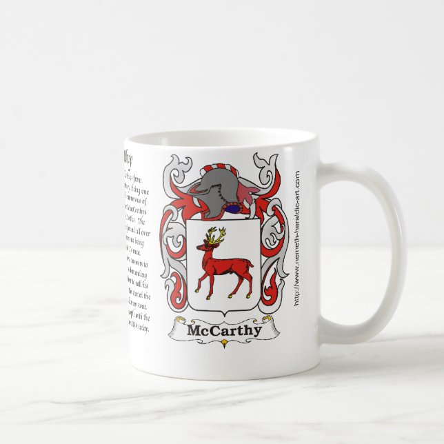 Café Caneca da brasão da família de McCarthy (Direita)