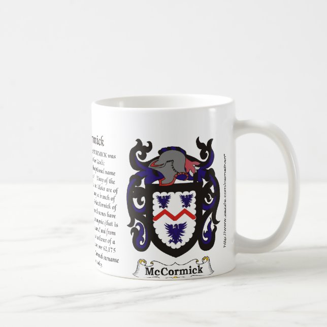 Café Caneca da brasão da família de McCormick (Direita)