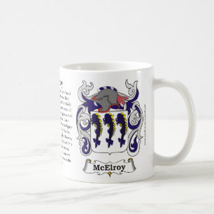 Café Caneca da brasão da família de McElroy