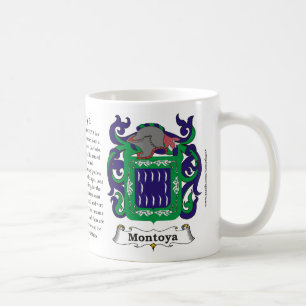 Café Caneca da brasão da família de Montoya