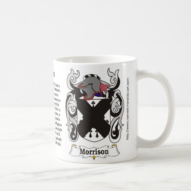 Café Caneca da brasão da família de Morrison (Direita)