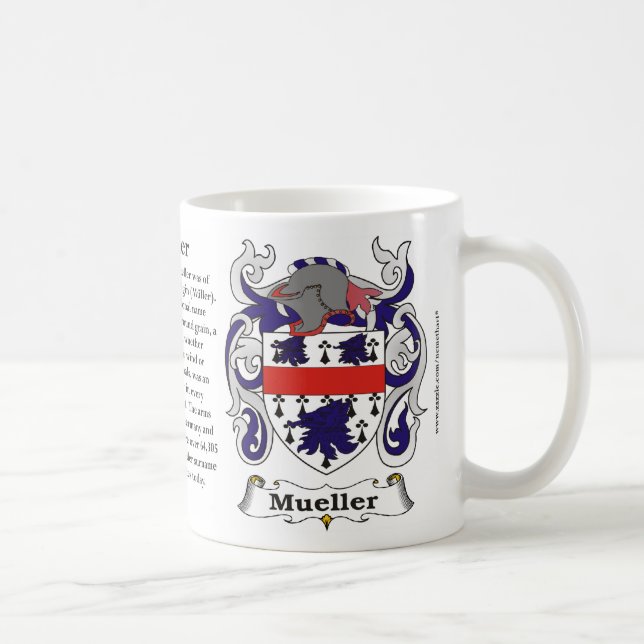 Café Caneca da brasão da família de Mueller (Direita)