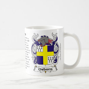 Café Caneca da brasão da família de Osborn