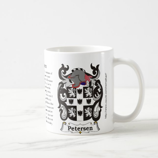 Café Caneca da brasão da família de Petersen (Direita)