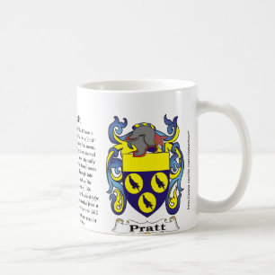 Café Caneca da brasão da família de Pratt