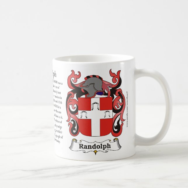 Café Caneca da brasão da família de Randolph (Direita)