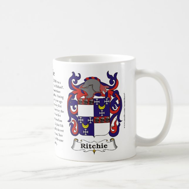 Café Caneca da brasão da família de Ritchie (Direita)