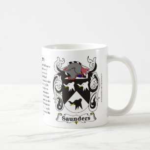 Café Caneca da brasão da família de Saunders