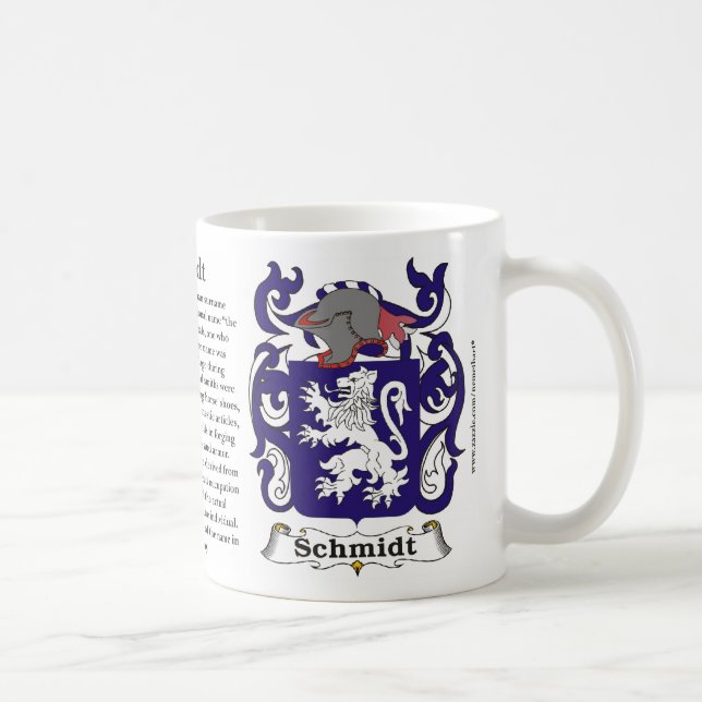 Café Caneca da brasão da família de Schmidt (Direita)