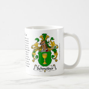 Café Caneca da brasão da família de Schneider