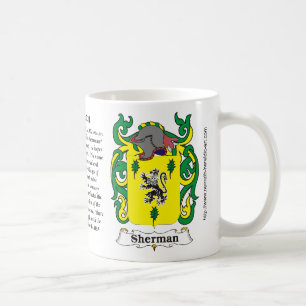 Café Caneca da brasão da família de Sherman