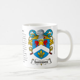 Café Caneca da brasão da família de Sorensen