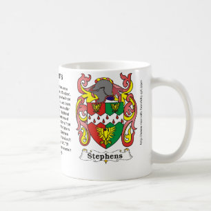 Café Caneca da brasão da família de Stephens
