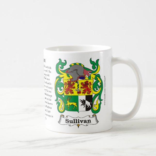 Café Caneca da brasão da família de Sullivan (Direita)