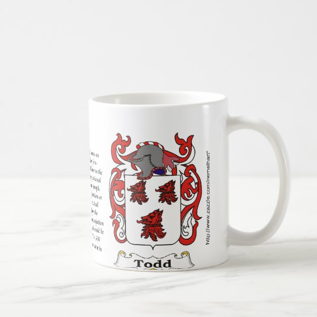 Café Caneca da brasão da família de Todd (Direita)