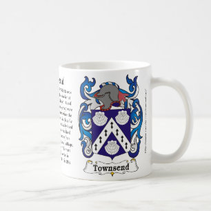 Café Caneca da brasão da família de Townsend