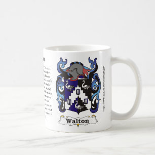 Café Caneca da brasão da família de Walton