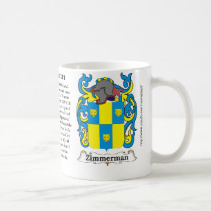 Café Caneca da brasão da família de Zimmerman