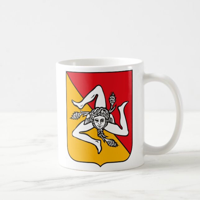 Café Caneca da brasão de Sicília (Direita)