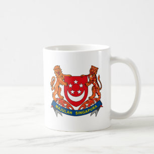 Café Caneca da brasão de Singapore