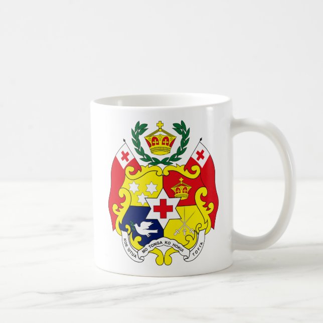 Café Caneca da brasão de Tonga (Direita)