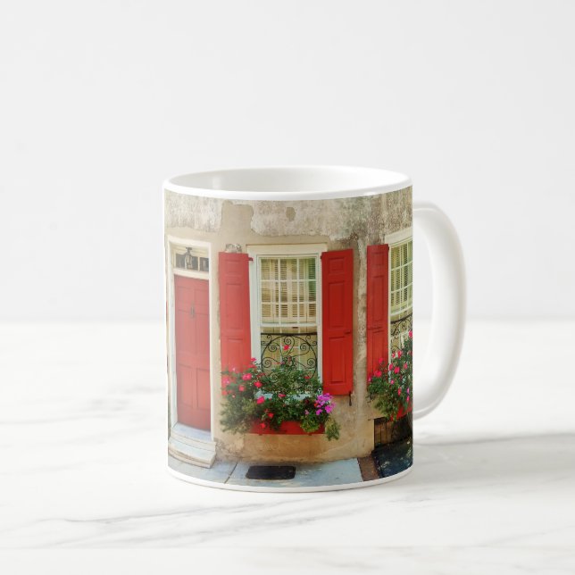 Café Caneca da caixa da flor de Charleston (Frente Esquerda)