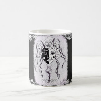 Café Caneca da cara de dançarino de balé