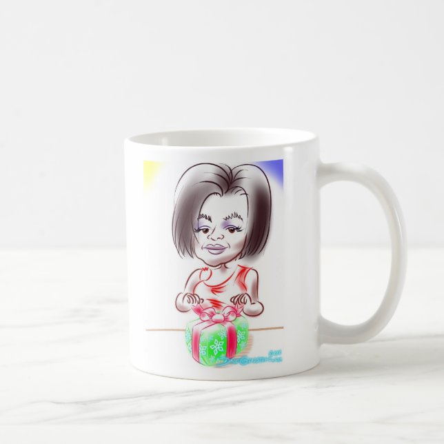 Café Caneca da caricatura de Lyn (Direita)