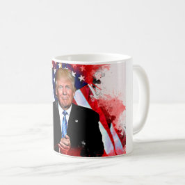 Café Caneca da celebração de Donald Trump