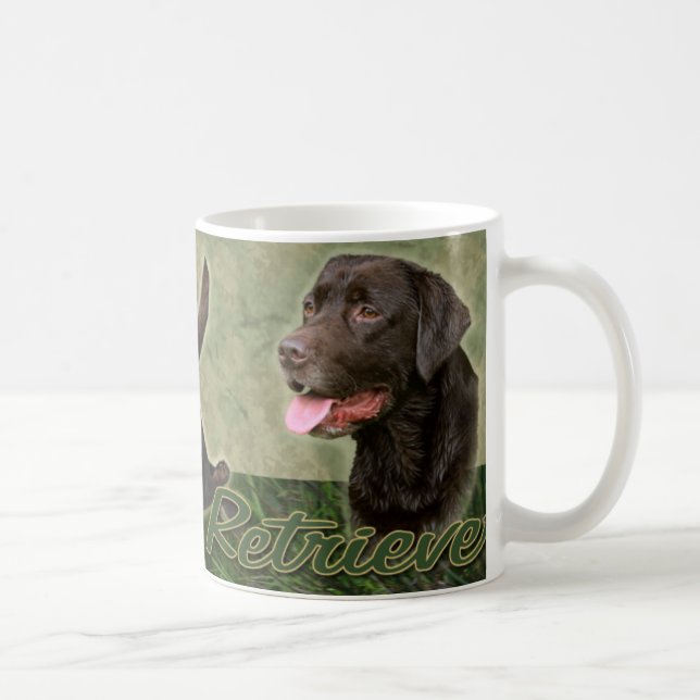 Café Caneca da colagem de labrador retriever do (Direita)