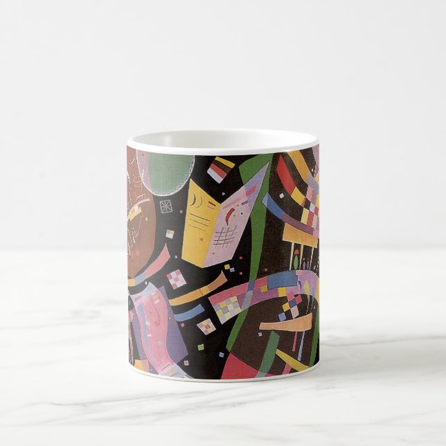 Café Caneca da composição X de Kandinsky (Centro)