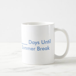 Café Caneca da contagem regressiva da ruptura de verão