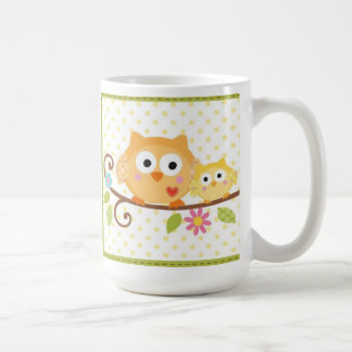 Café Caneca da coruja da árvore de Happi