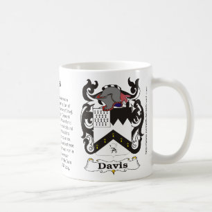 Café Caneca da crista da família de Davis