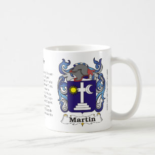 Café Caneca da crista da família de Martin
