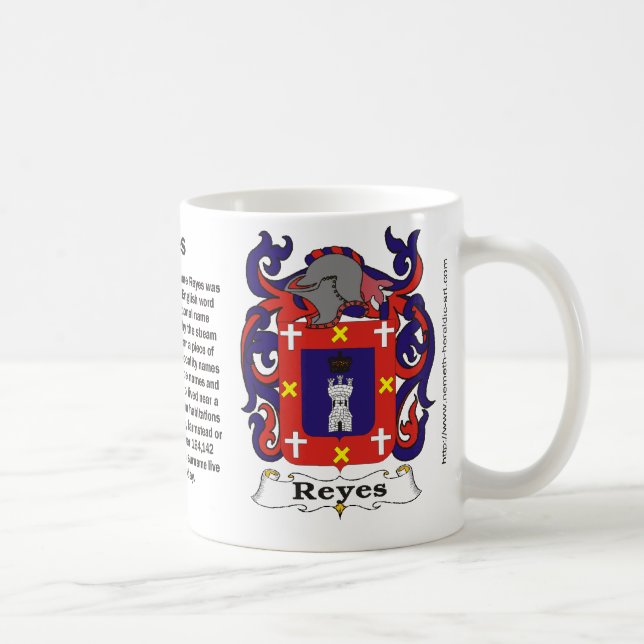 Café Caneca da crista da família de Reyes (Direita)