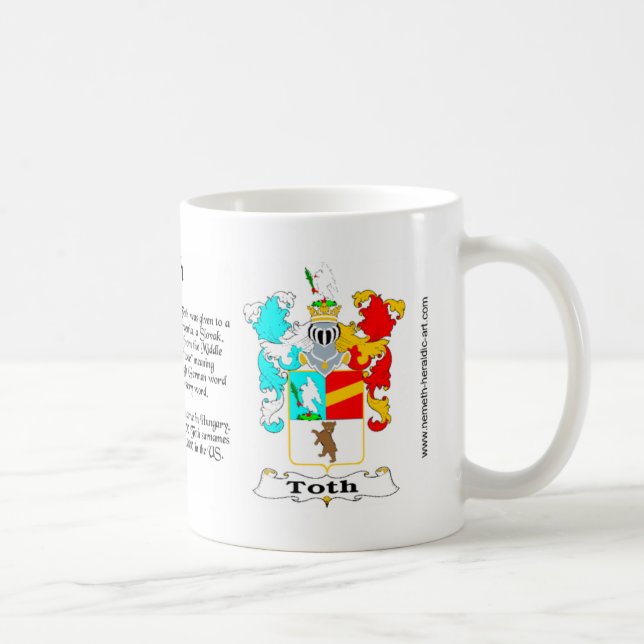 Café Caneca da crista da família de Toth (Direita)