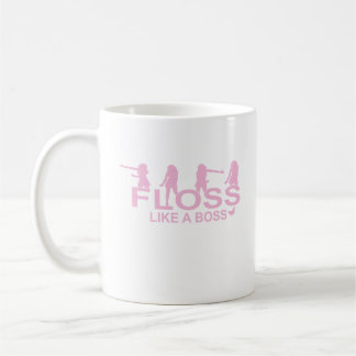 Café caneca da dança de floss