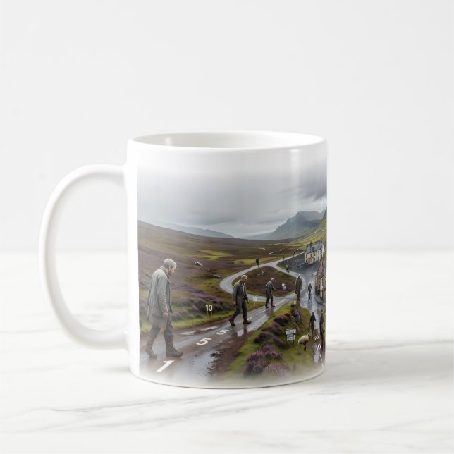 Café Caneca da Estrada Sinistra da Vida Através de Terr (Esquerda)