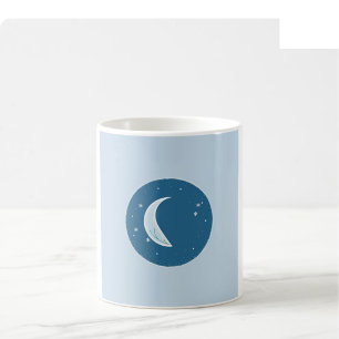 Café Caneca da Fase da Lua de Natal - Gelo e Prata